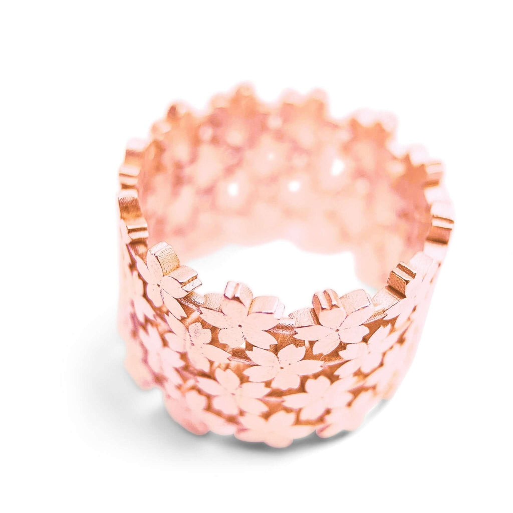 Four Row Little Sakura #4 Ring - Ceeb Wassermann Jewellery