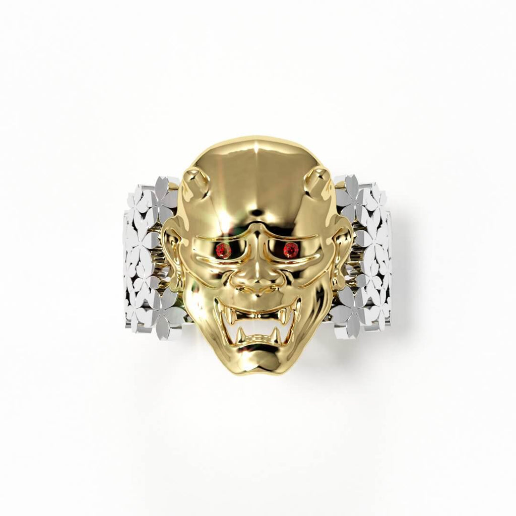 Oni Mask ring - Ceeb Wassermann Jewellery